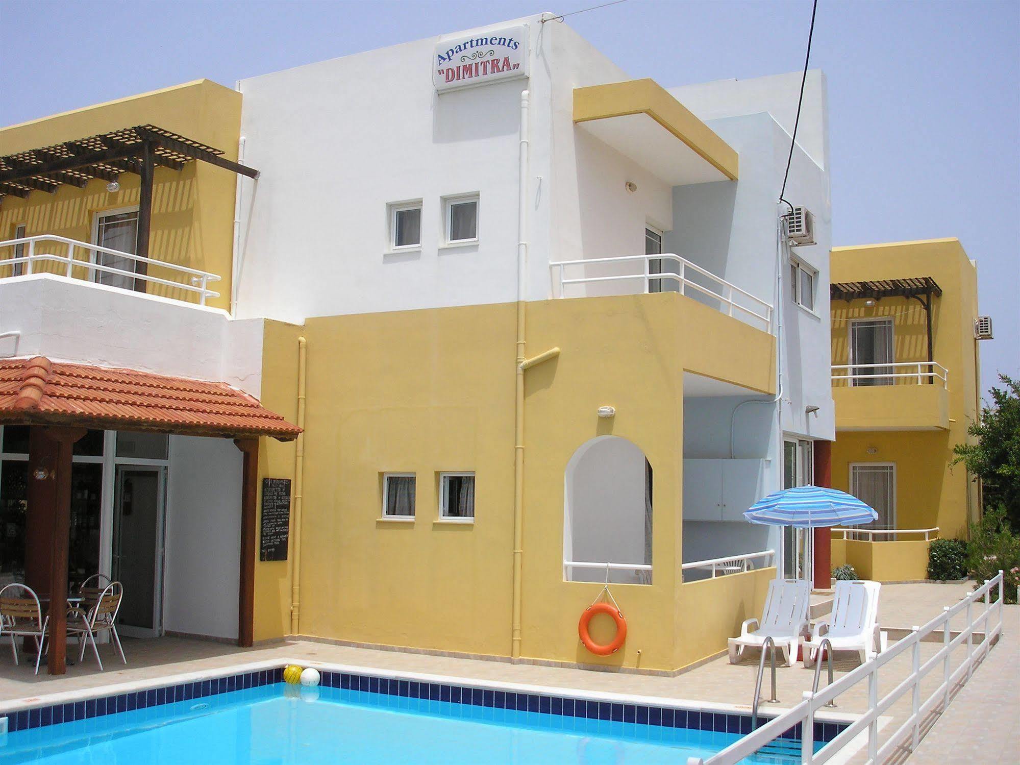 Dimitra Apartments Gouves Bagian luar foto